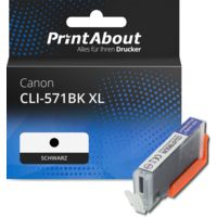 Druckerpatrone kompatibel mit Canon CLI-571BK XL - Schwarz - Hohe Kapazität