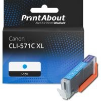 Druckerpatrone kompatibel mit Canon CLI-571C XL - Cyan - Hohe Kapazität