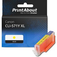 Druckerpatrone kompatibel mit Canon CLI-571Y XL - Gelb - Hohe Kapazität