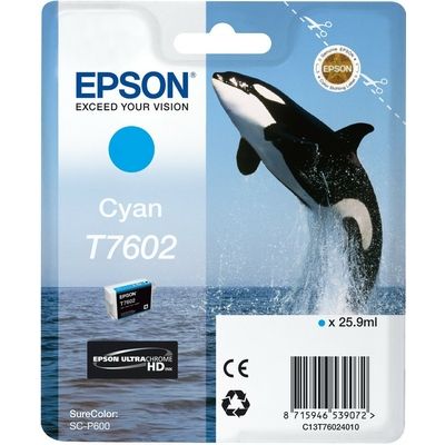 Epson T7602 (C13T76024010) Druckerpatrone Cyan