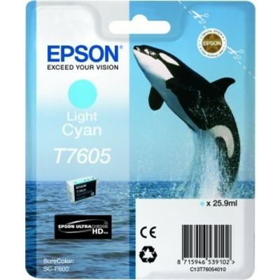 Epson T7605 (C13T76054010) Druckerpatrone Cyan Hell