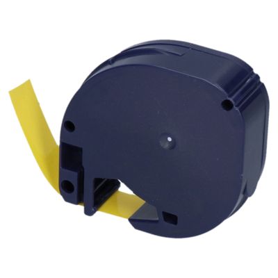 Schriftband kompatibel mit Dymo 91202 (S0721620) - (12 mm) - Schwarz auf gelb