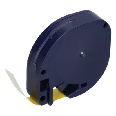Schriftband kompatibel mit Dymo 91202 (S0721620) - (12 mm) - Schwarz auf gelb