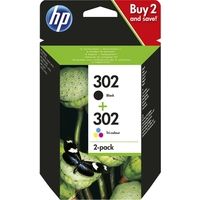 HP 302 (X4D37AE) - Schwarz + 3 Farben - Druckerpatrone - Multipack