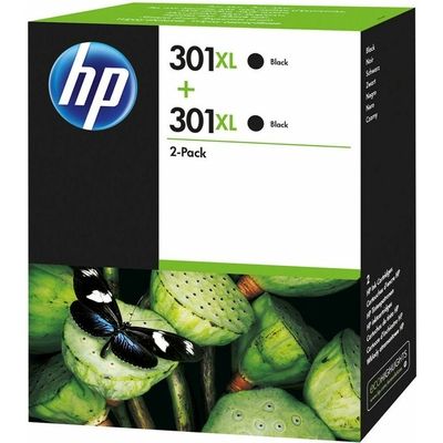 HP 301XL (D8J45AE) Druckerpatrone - 2x Schwarz - Hoher Kapazität - Multipack