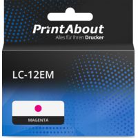 Druckerpatrone kompatibel mit Brother LC-12EM - Magenta