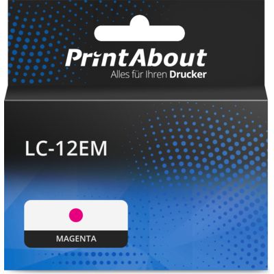 Druckerpatrone kompatibel mit Brother LC-12EM - Magenta