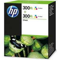 HP 300XL (D8J44AE) Druckerpatrone - 2x 3-Farben - Hohe Kapazität - Multipack