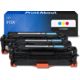Toner kompatibel mit HP 312A (CF440AM) - 3-farbig - Multipack