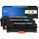 Toner kompatibel mit HP 305A (CF370AM) - 3-farbig - Multipack