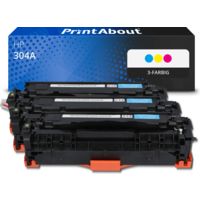 Toner kompatibel mit HP 304A (CF372AM) - 3-farbig - Multipack