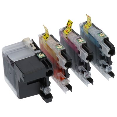Druckerpatrone kompatibel mit Brother LC-129XLVALBP - 4-farbig - Hohe Kapazität - Multipack