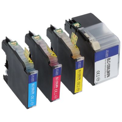 Druckerpatrone kompatibel mit Brother LC-129XLVALBP - 4-farbig - Hohe Kapazität - Multipack