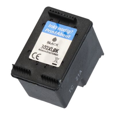 Druckerpatrone kompatibel mit HP 302XL (F6U68AE) - Schwarz - Hohe Kapazität