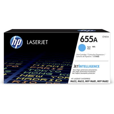 HP 655A (CF451A) - Cyan - Toner