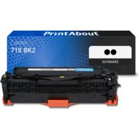 Toner kompatibel mit Canon 718 BK2 - 2x Schwarz - Multipack