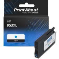 Druckerpatrone kompatibel mit HP 953XL (F6U16AE) - Cyan - Hohe Kapazität