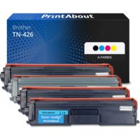Toner kompatibel mit Brother TN-426 - 4-farbig - Extra hohe Kapazität - Multipack