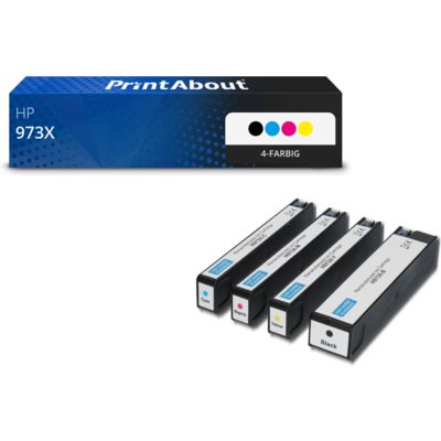 Druckerpatrone kompatibel mit HP 973X (L0S07AE) - 4-farbig - Hohe Kapazität - Multipack