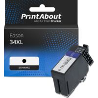 Druckerpatrone kompatibel mit Epson 34XL (C13T34714010) - Schwarz - Hohe Kapazität
