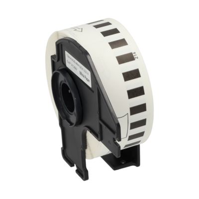 Etikettenrolle kompatibel mit Brother DK-22214 - (12  mm) - Schwarz auf weiß