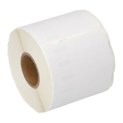 Etikettenrolle kompatibel mit Dymo 99015 - (54 mm x 70  mm) - Schwarz auf weiß