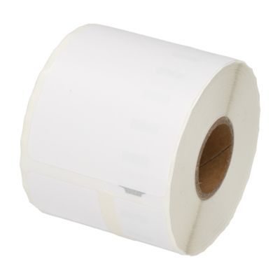 Etikettenrolle kompatibel mit Dymo 99015 - (54 mm x 70  mm) - Schwarz auf weiß