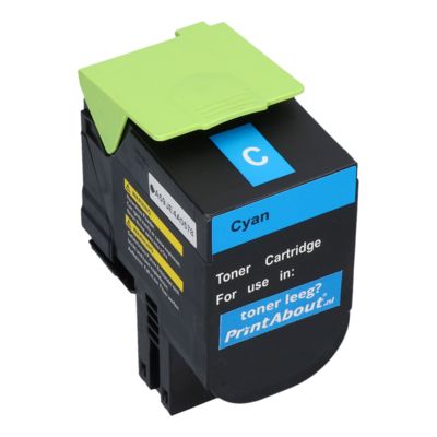Toner kompatibel mit Lexmark 80C2HC0 (802HC) - Cyan - Hohe Kapazität