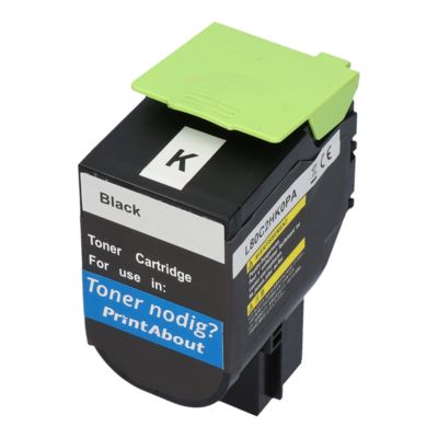 Toner kompatibel mit Lexmark 80C2HK0 (802HK) - Schwarz - Hohe Kapazität