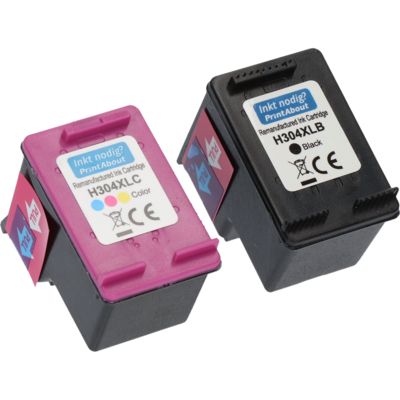 Druckerpatrone kompatibel mit HP 304XL (3JB05AE) - Schwarz + 3 Farben - Hohe Kapazität - Multipack