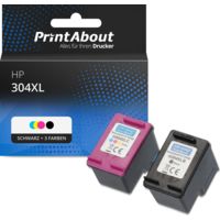 Druckerpatrone kompatibel mit HP 304XL (3JB05AE) - Schwarz + 3 Farben - Hohe Kapazität - Multipack