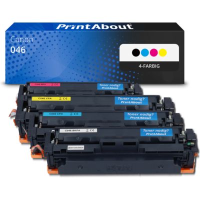 Toner kompatibel mit Canon 046  - 4-farbig - Multipack