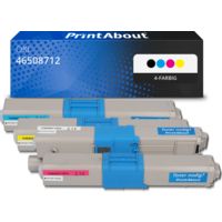Toner kompatibel mit OKI 46508712 - 4-farbig - Multipack