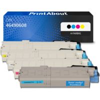 Toner kompatibel mit OKI 46490608 - 4-farbig - Multipack