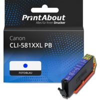 Druckerpatrone kompatibel mit Canon CLI-581XXL PB - Fotoblau - Extra hohe Kapazität
