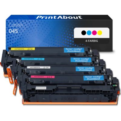Toner kompatibel mit Canon 045 - 4-farbig - Multipack