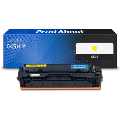 Toner kompatibel mit Canon 045H Y - Gelb - Hohe Kapazität