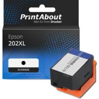 Druckerpatrone kompatibel mit Epson 202XL (C13T02G14010) - Schwarz - Hohe Kapazität