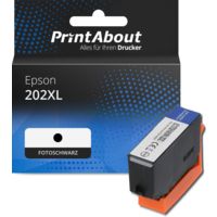 Druckerpatrone kompatibel mit Epson 202XL (C13T02H14010) - Fotoschwarz - Hohe Kapazität