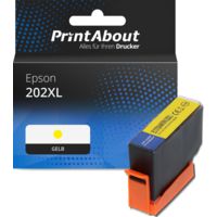 Druckerpatrone kompatibel mit Epson 202XL (C13T02H44010) - Gelb - Hohe Kapazität