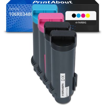 Toner kompatibel mit Xerox 106R03480 - 4-farbig - Multipack