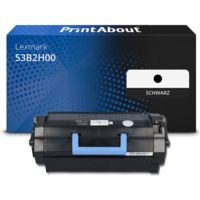 Toner kompatibel mit Lexmark 53B2H00 - Schwarz - Hohe Kapazität