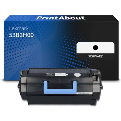 Toner kompatibel mit Lexmark 53B2H00 - Schwarz - Hohe Kapazität