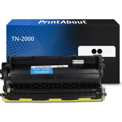 Toner kompatibel mit Brother TN-2000 - 2x Schwarz- Extra hoher Kapazität - Multipack