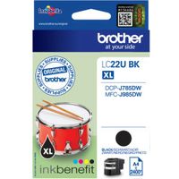 Brother LC-22UBK XL - Schwarz - Druckerpatrone - Hohe Kapazität