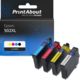 Druckerpatrone kompatibel mit Epson 502XL (C13T02W64010) - 4-Farben - extra Hohe Kapazität - Multipack