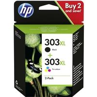 HP 303XL (3YN10AE) - Schwarz + 3 Farben - Druckerpatrone - Hohe Kapazität - Multipack