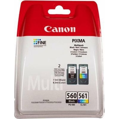 Canon PG-560 / CL-561 - Schwarz + 3 Farben - Druckerpatrone - Multipack