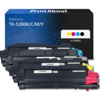Toner kompatibel mit Kyocera TK-5280K/C/M/Y - 4-farbig - Multipack