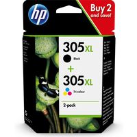 HP 305XL (6ZA94AE) - Schwarz + 3 Farben - Druckerpatrone - Hohe Kapazität - Multipack